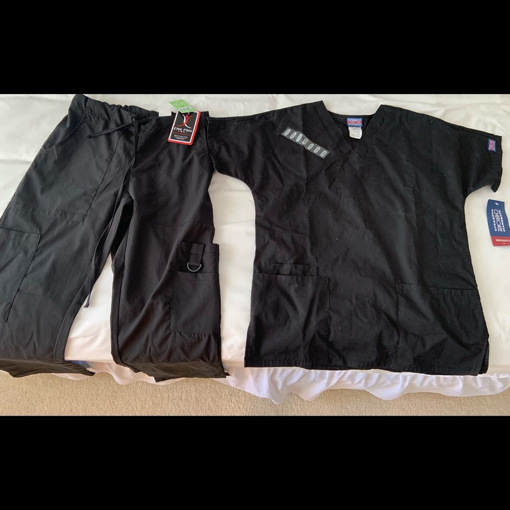 NWT black scrubs